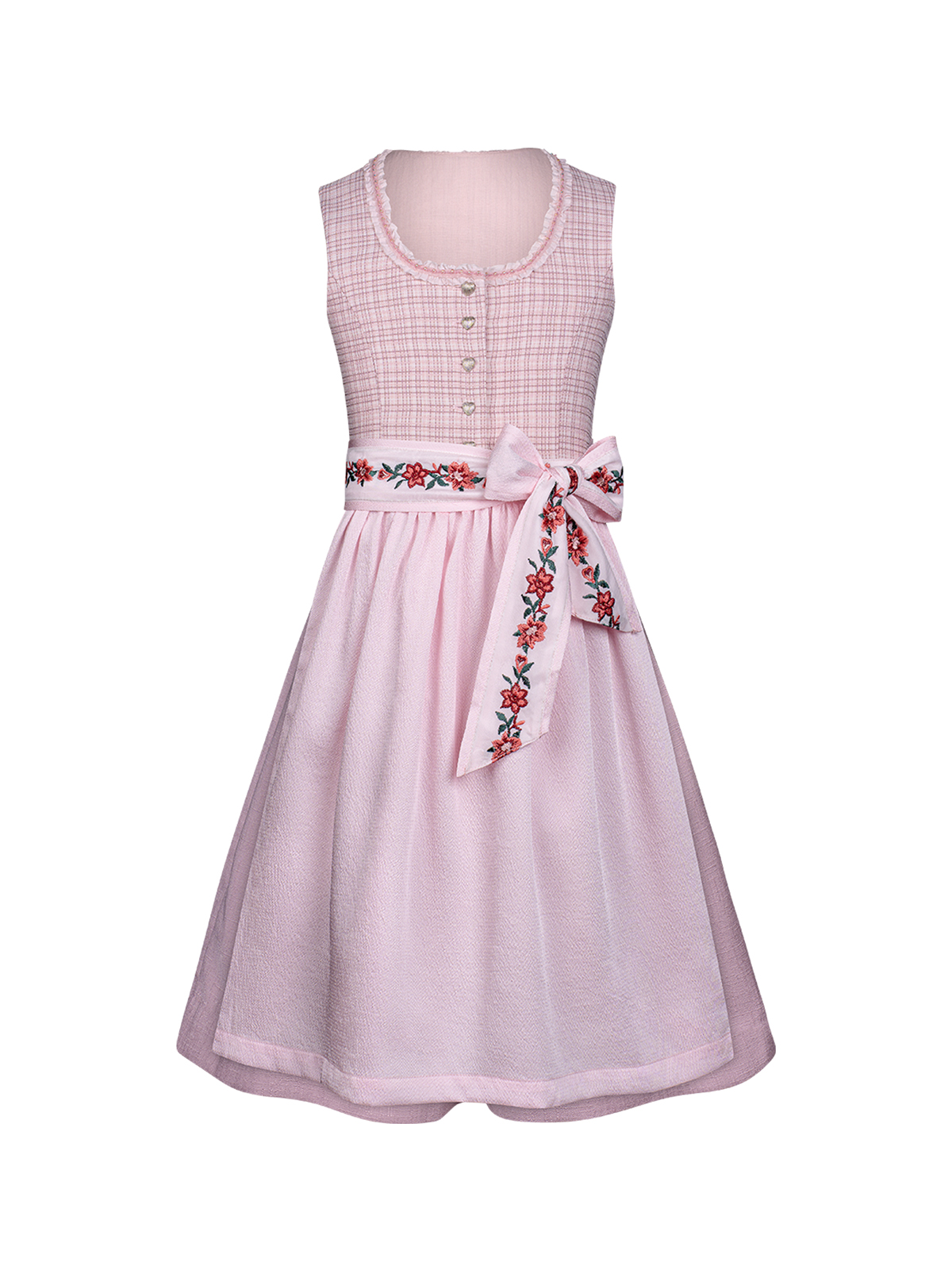 Dirndl mit hochgeschlossener Bluse