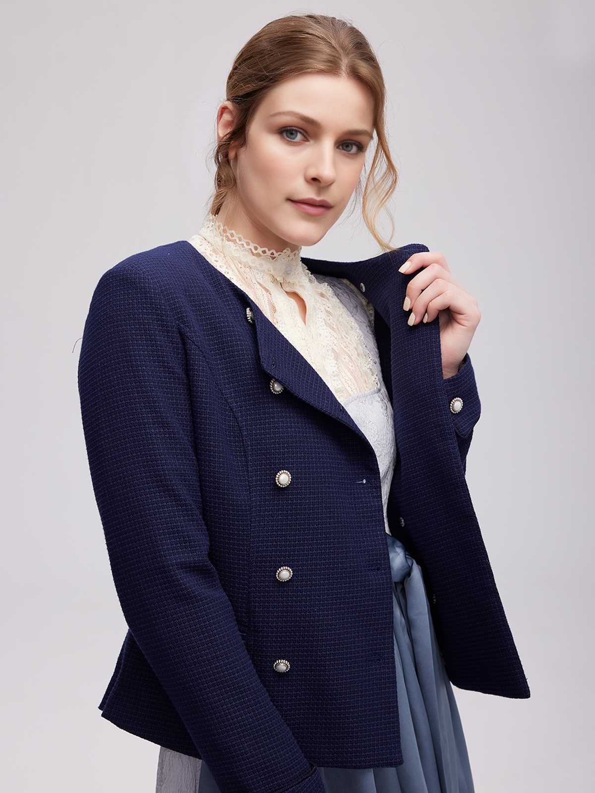 Dirndl Blau Schwarz