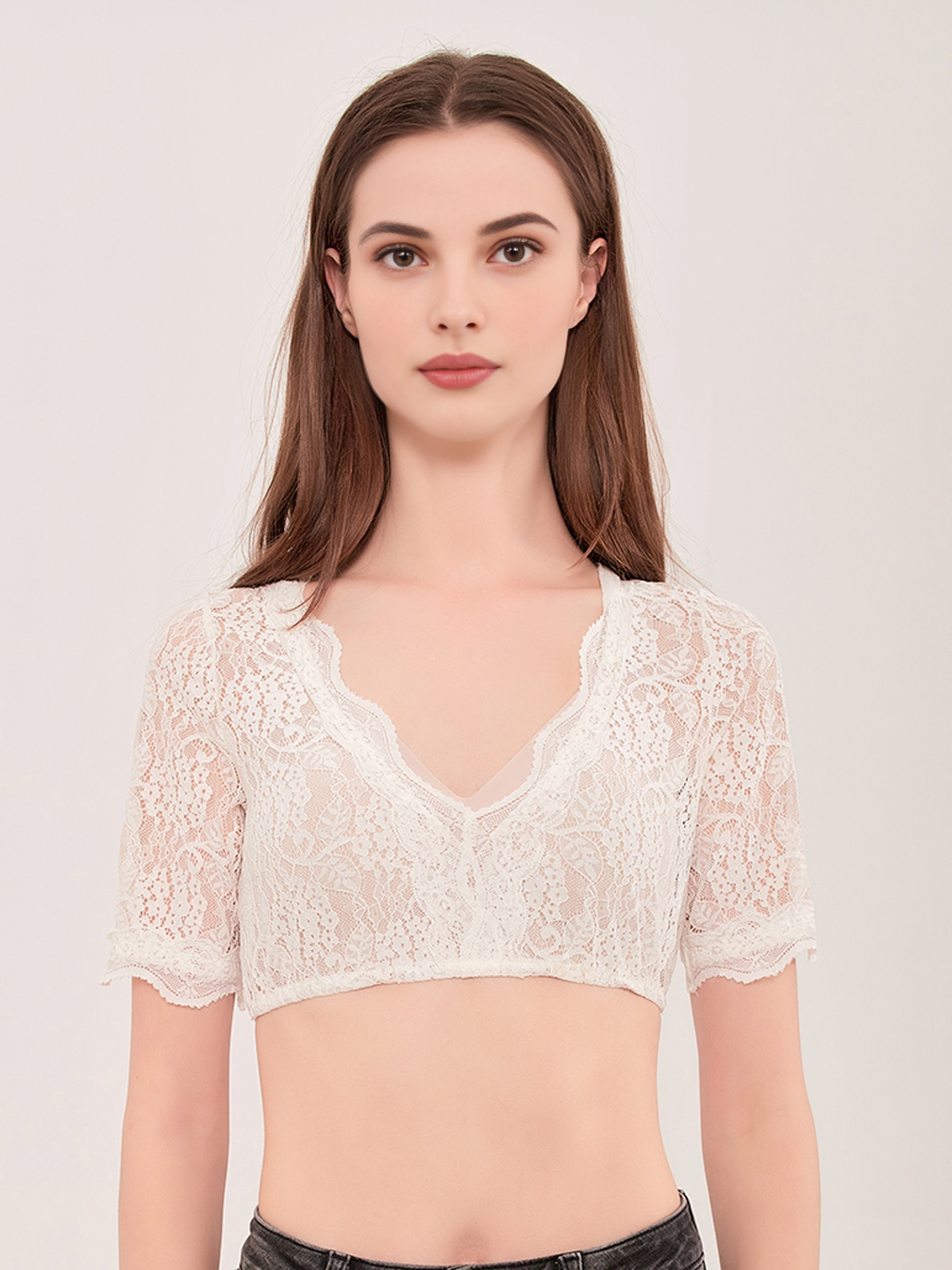 Dirndl Waldgrün mit weißer Bluse